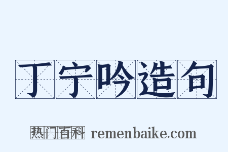 丁宁吟造句是什么意思的图片